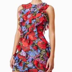 Elliatt Thea Vibrant Multi Floral Print Mini Dress